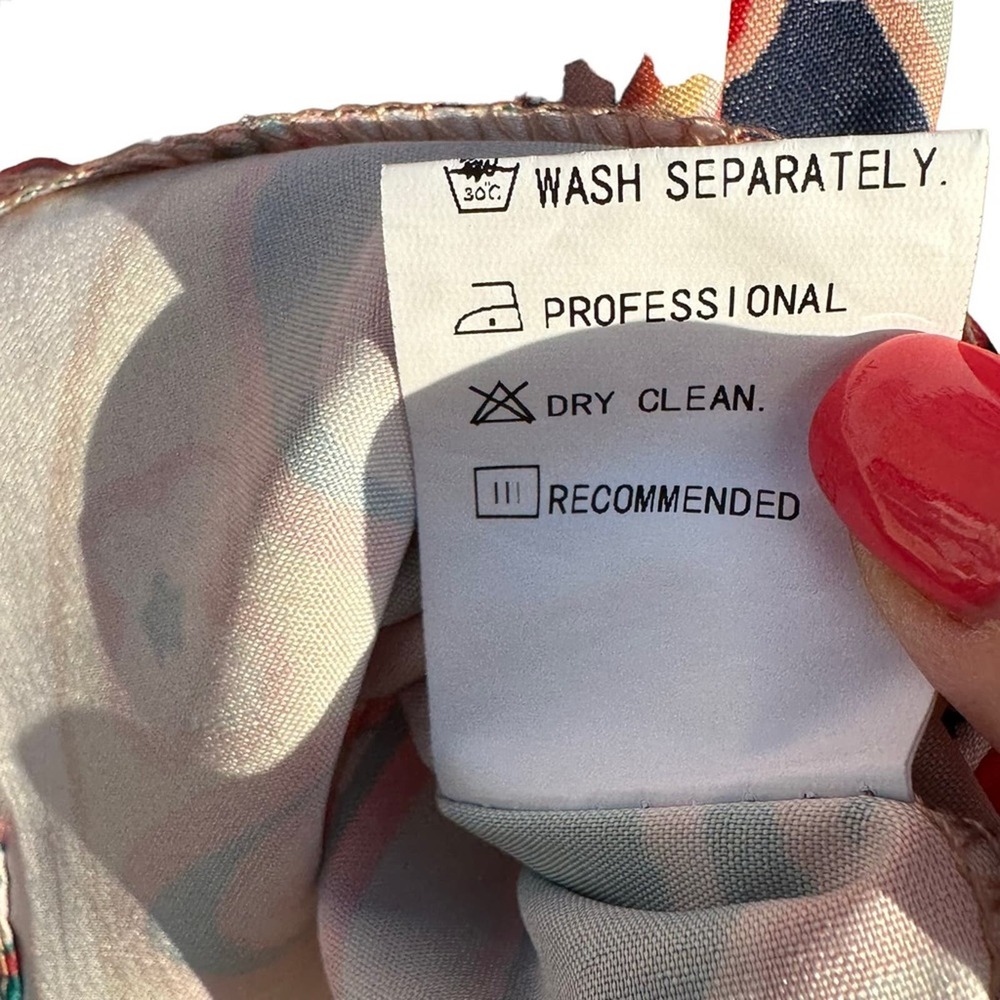 MISLOOK - colorful boho style tunic top. Size S, retro looking - Picture 7 of 10
